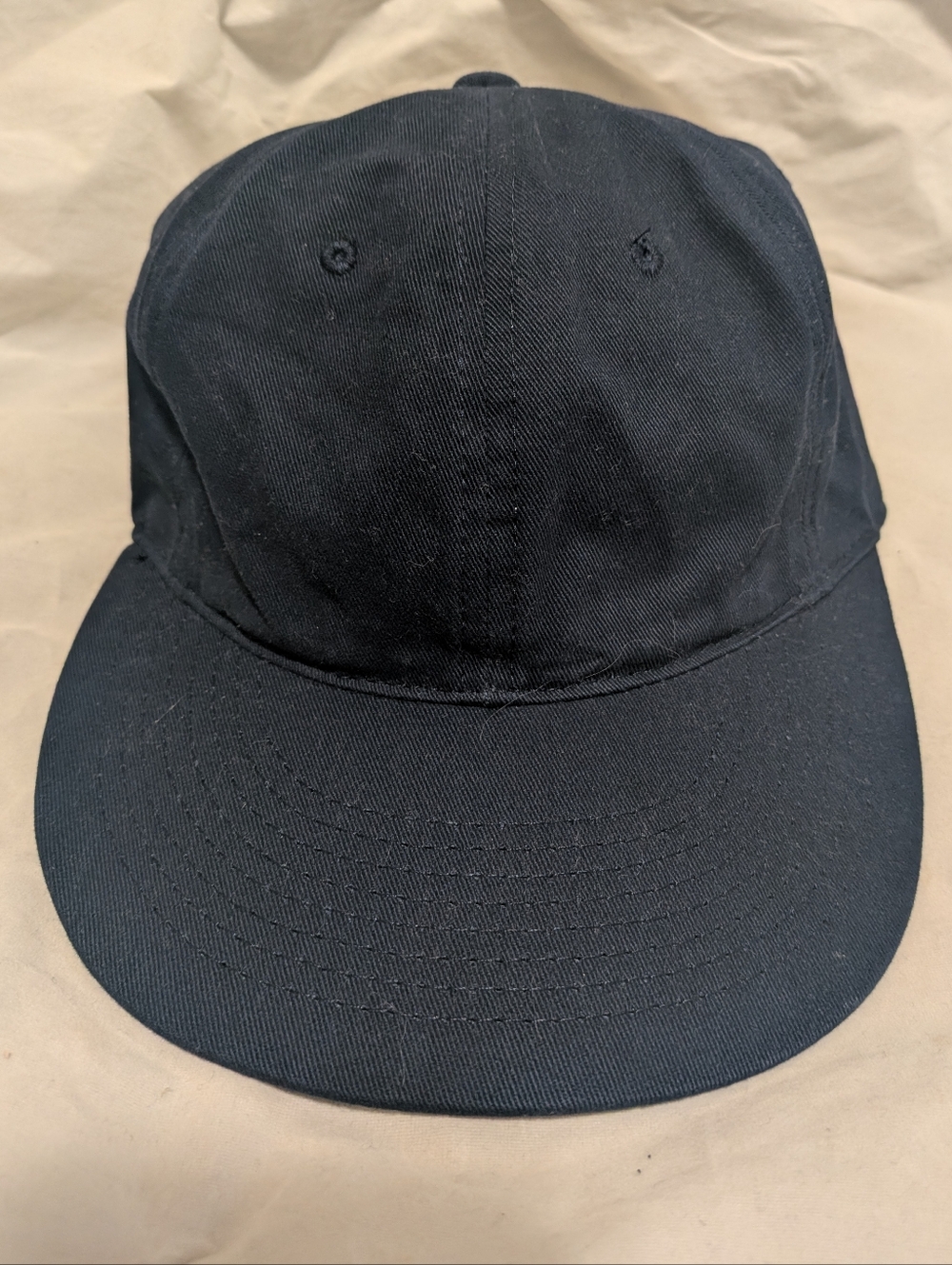 JJJJound Navy 100% Cotton Blank Snapback Hat Made In USA Cap